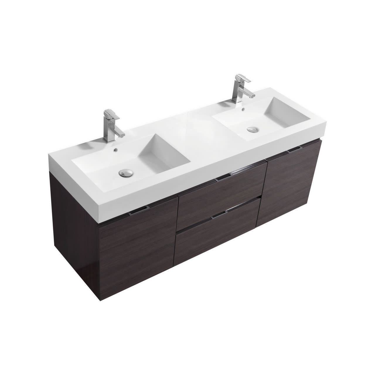 KUBEBATH - 60" Double - Bliss - Wallmount