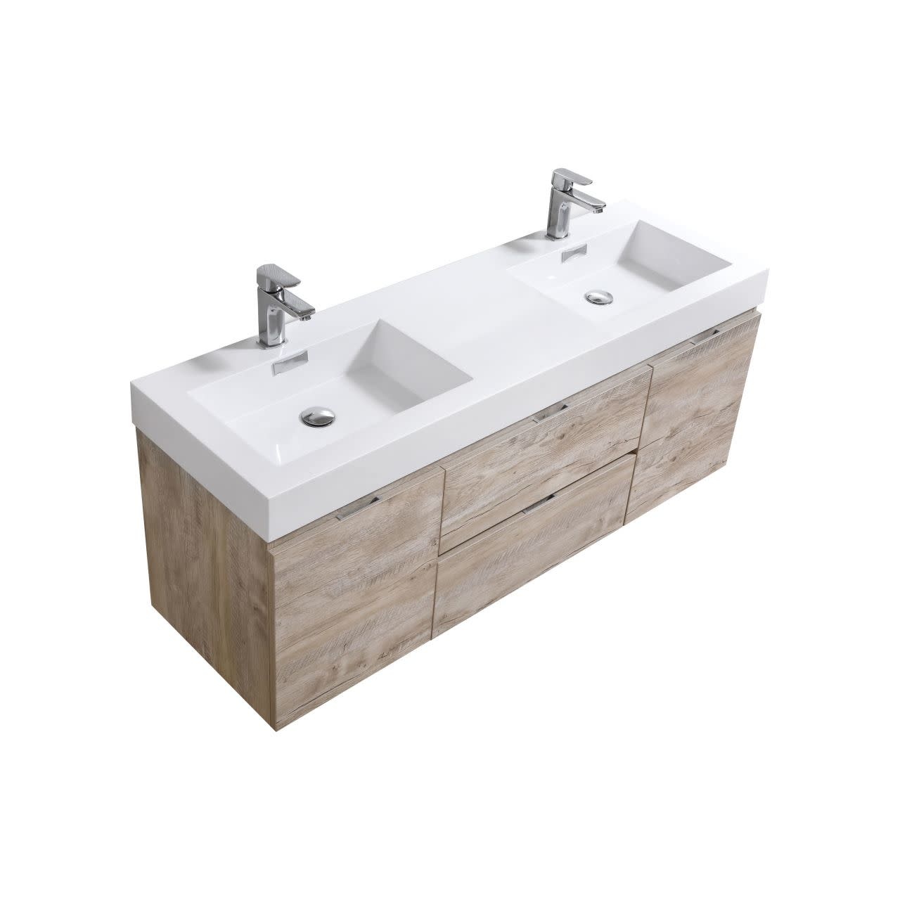 KUBEBATH - 60" Double - Bliss - Wallmount