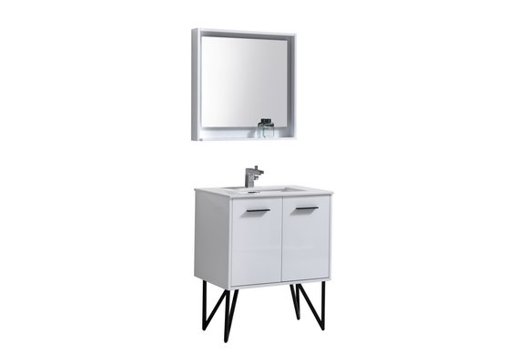 KUBEBATH - 30" - BOSCO - Vanity + Quartz Top