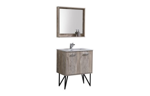 KUBEBATH - 30" - BOSCO - Vanity + Quartz Top