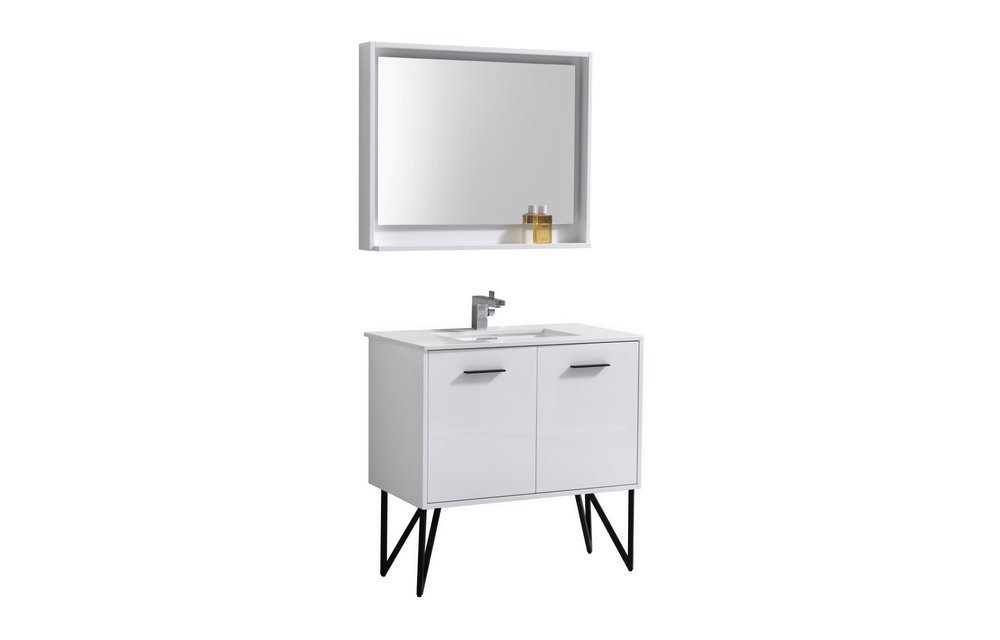 KUBEBATH - 36" - Bosco - Vanity + Quartz Top