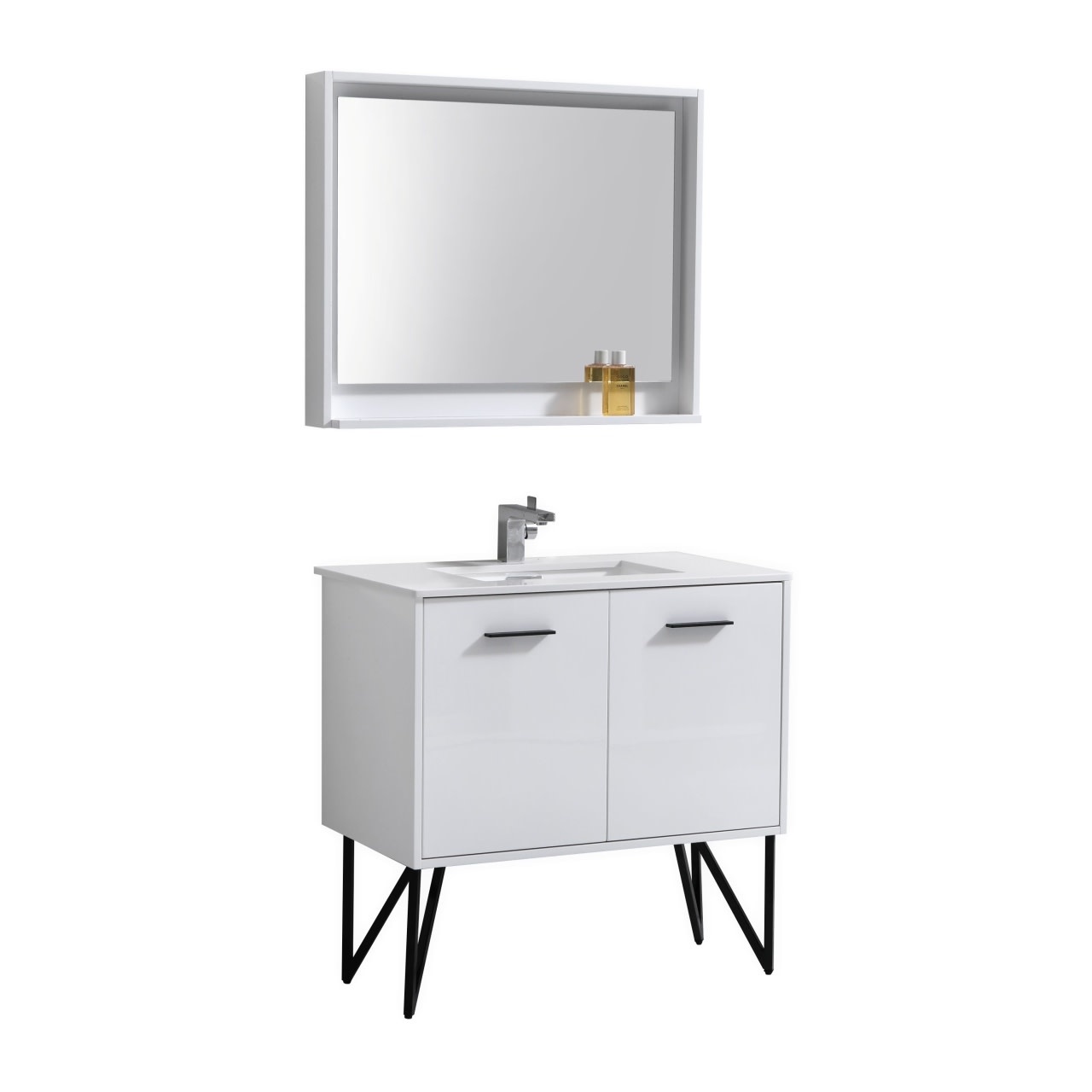 KUBEBATH - 36" - Bosco - Vanity + Quartz Top