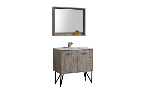 KUBEBATH - 36" - Bosco - Vanity + Quartz Top
