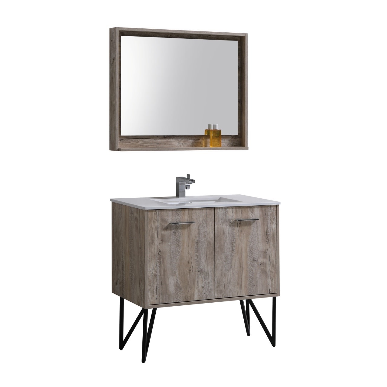 KUBEBATH - 36" - Bosco - Vanity + Quartz Top