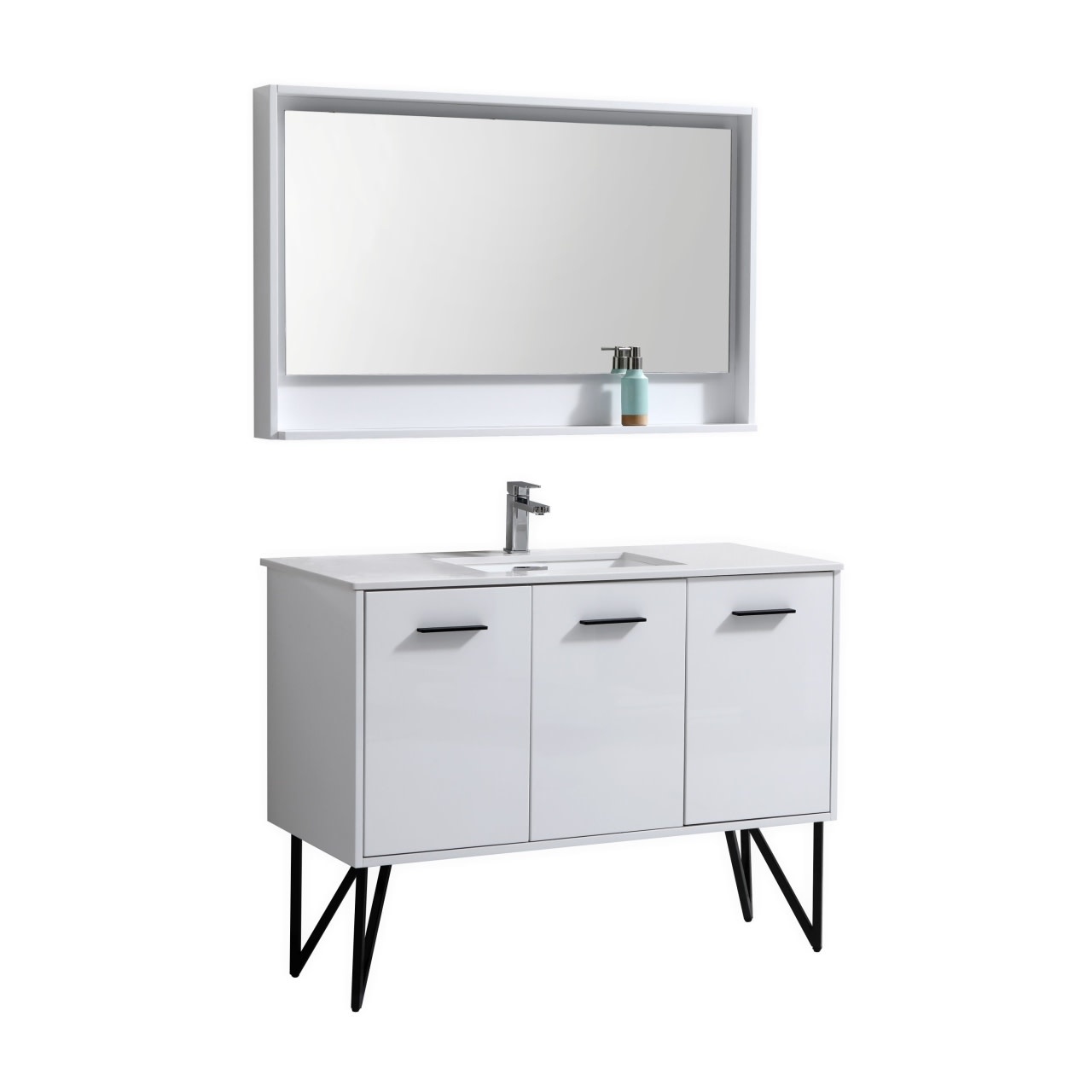 KUBEBATH - 48" - Bosco - Vanity + Quartz Top