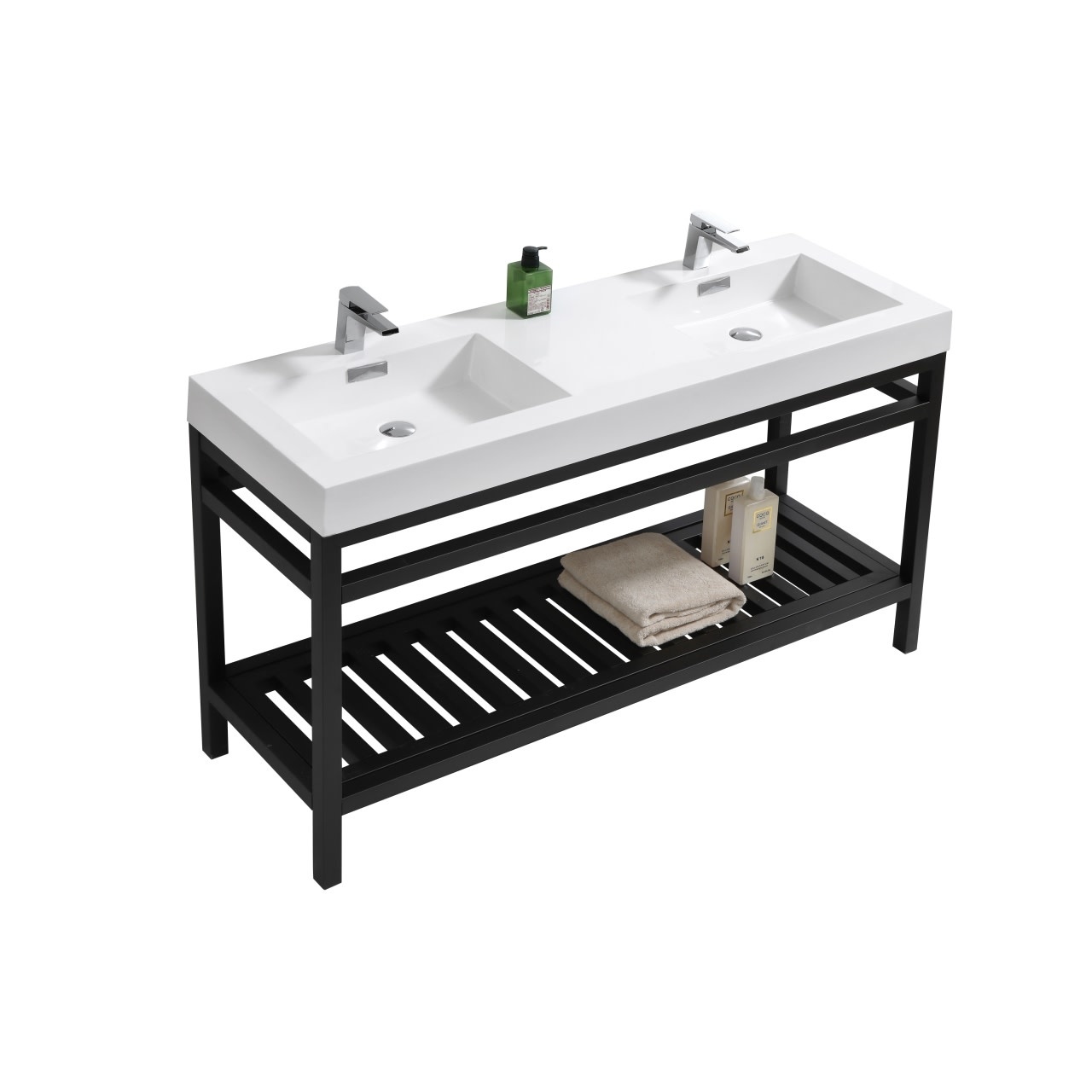 KUBEBATH - 60" Double - Cisco - Console + Acrylic Sink