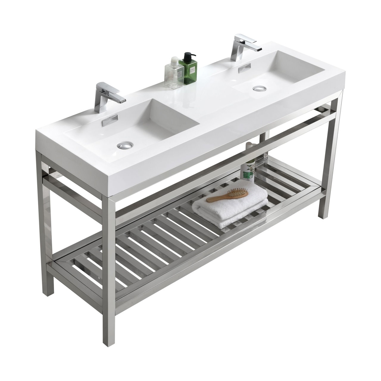 KUBEBATH - 60" Double - Cisco - Console + Acrylic Sink