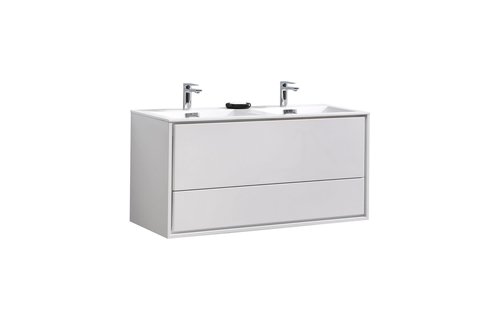 KUBEBATH - 48" Double - De Lusso - Wallmount