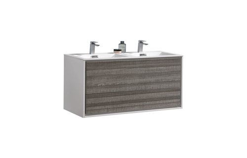 KUBEBATH - 48" Double - De Lusso - Wallmount