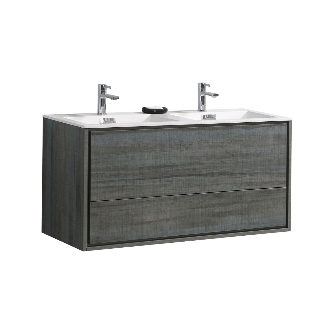 KUBEBATH - 48" Double - De Lusso - Wallmount