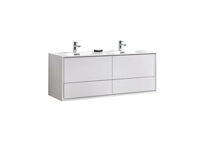 KUBEBATH - 60" Double - De Lusso - Wallmount