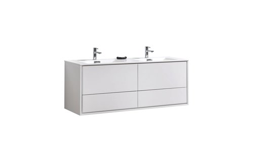 KUBEBATH - 60" Double - De Lusso - Wallmount