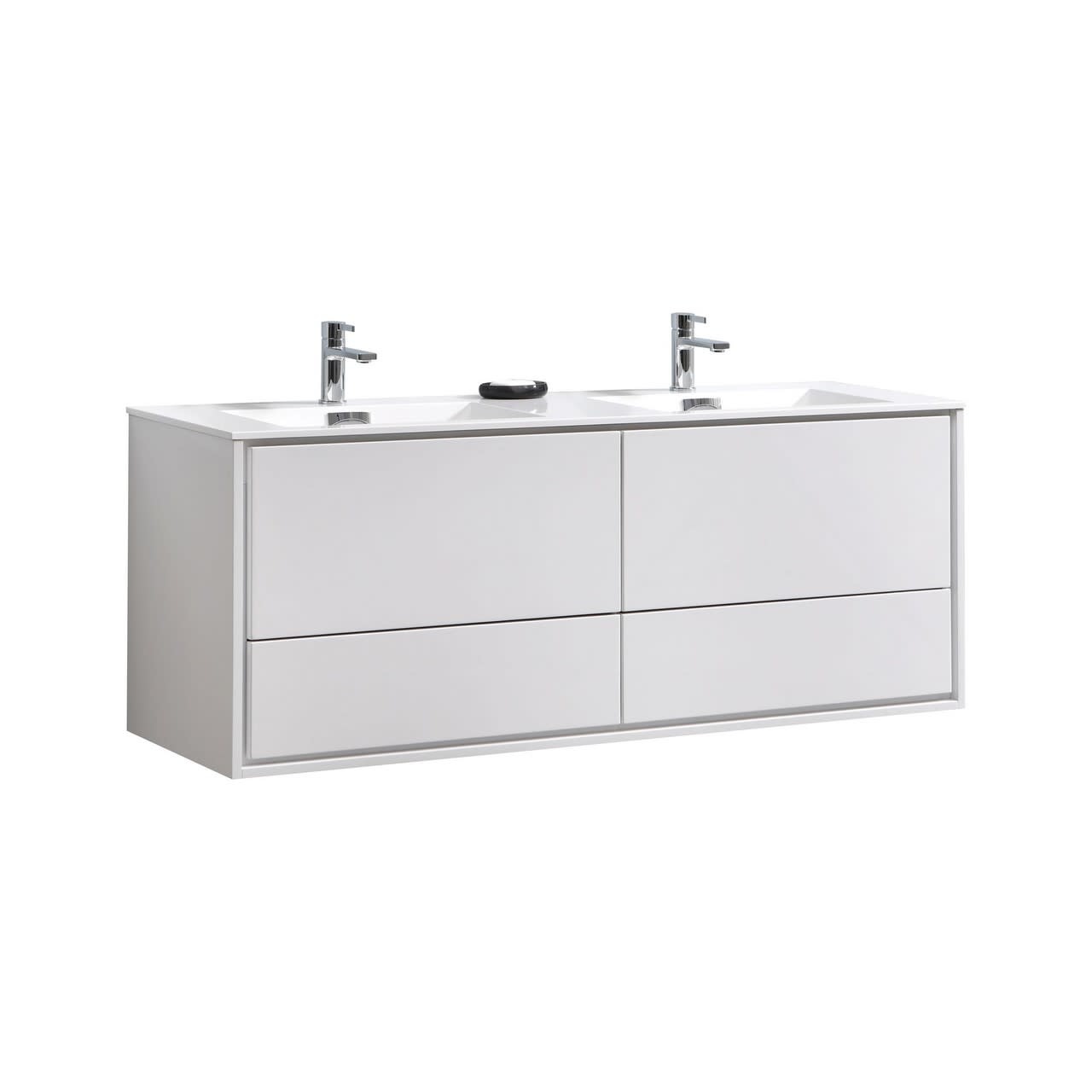 KUBEBATH - 60" Double - De Lusso - Wallmount