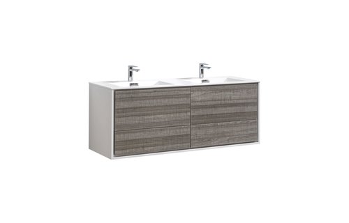 KUBEBATH - 60" Double - De Lusso - Wallmount