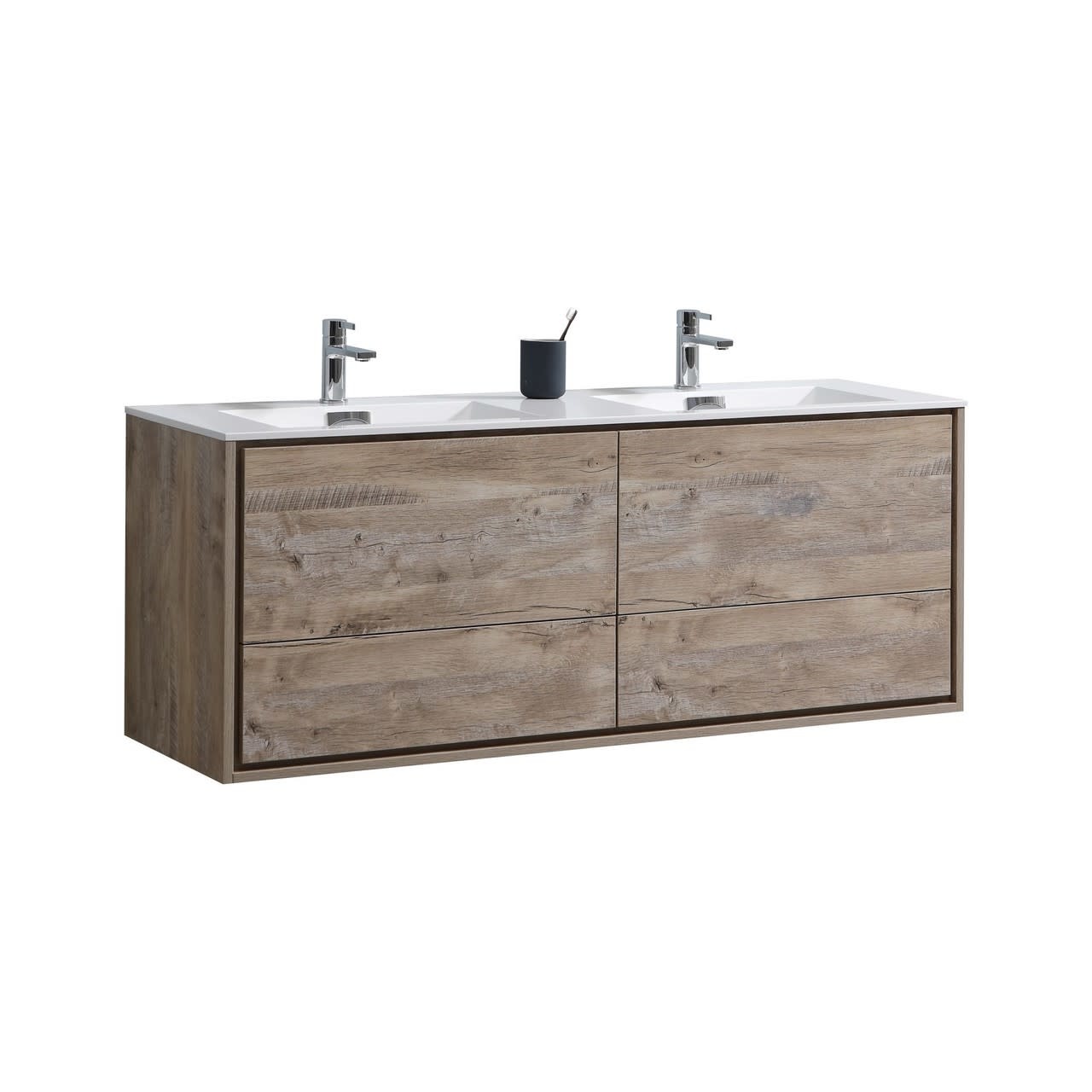KUBEBATH - 60" Double - De Lusso - Wallmount