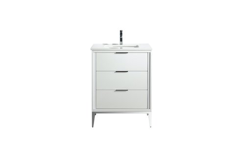 KUBEBATH - 24" - Divani - Vanity + Quartz Top (Backsplash Free)