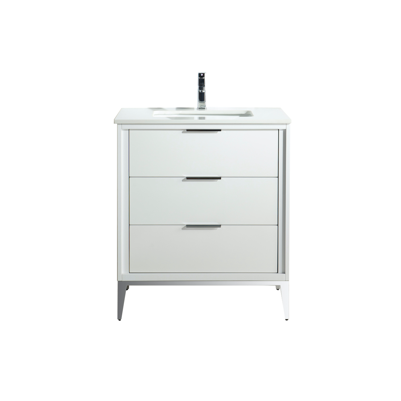 KUBEBATH - 30" - Divani - Vanity + Quartz Top (Backsplash Free)
