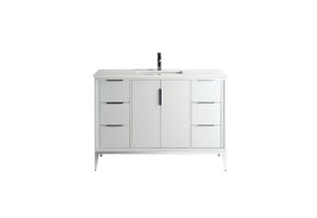 KUBEBATH - 48" - Divani - Vanity + Quartz Top (Backsplash Free)