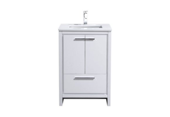 KUBEBATH - 24" - Dolce - Vanity + Quartz Top