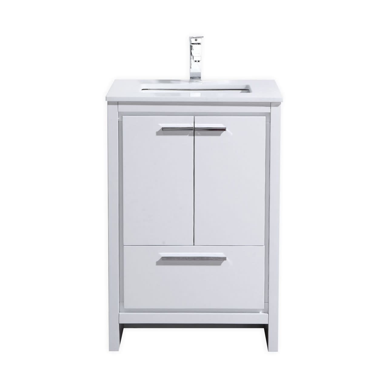 KUBEBATH - 24" - Dolce - Vanity + Quartz Top