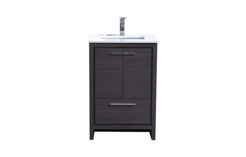KUBEBATH - 24" - Dolce - Vanity + Quartz Top