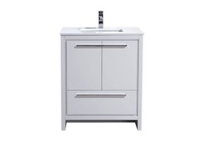 KUBEBATH - 30" - Dolce - Vanity + Quartz Top