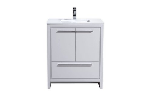 KUBEBATH - 30" - Dolce - Vanity + Quartz Top