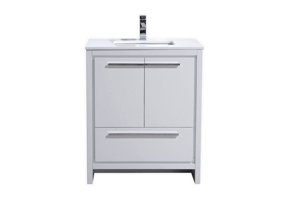 KUBEBATH - 30" - Dolce - Vanity + Quartz Top