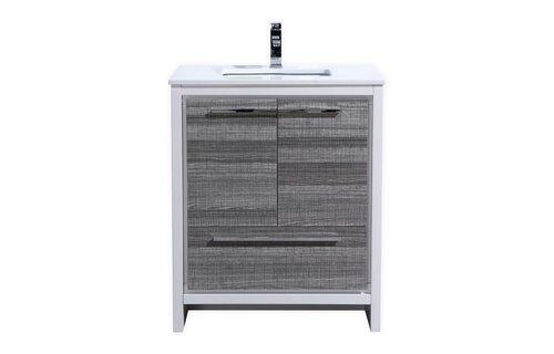 KUBEBATH - 30" - Dolce - Vanity + Quartz Top