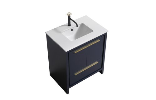 KUBEBATH - 30" - Dolce - Vanity + Quartz Top