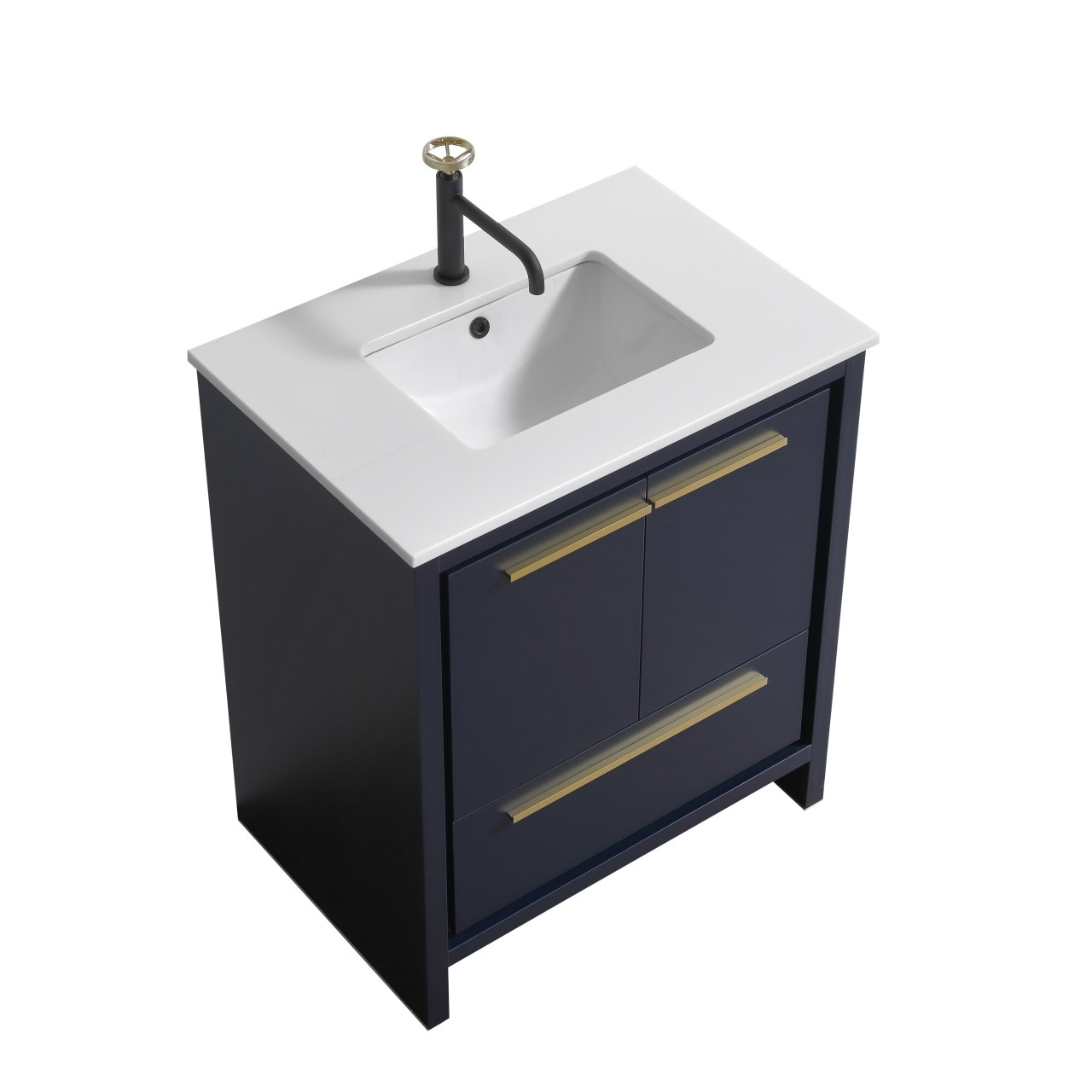 KUBEBATH - 30" - Dolce - Vanity + Quartz Top