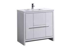 KUBEBATH - 36" - Dolce - Vanity + Quartz Top