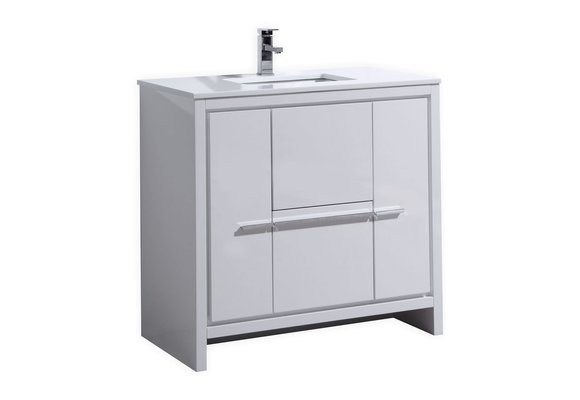 KUBEBATH - 36" - Dolce - Vanity + Quartz Top