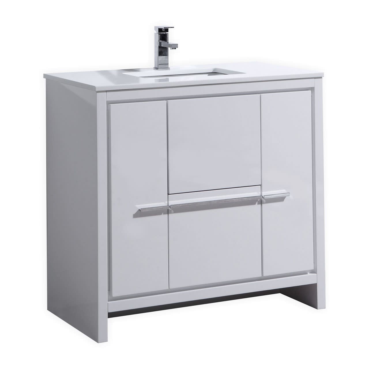 KUBEBATH - 36" - Dolce - Vanity + Quartz Top