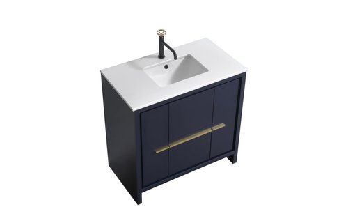 KUBEBATH - 36" - Dolce - Vanity + Quartz Top