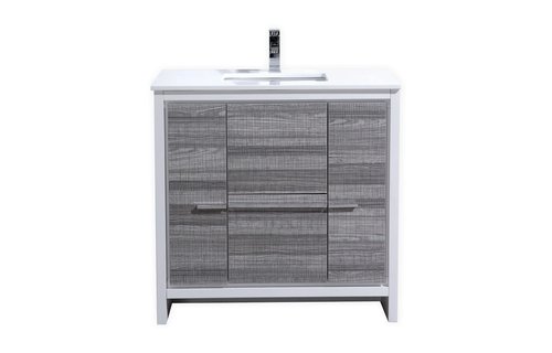 KUBEBATH - 36" - Dolce - Vanity + Quartz Top