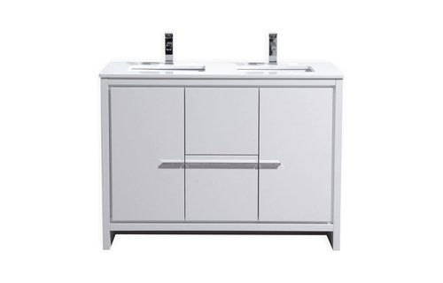 KUBEBATH - 48" Double - Dolce - Vanity + Quartz Top