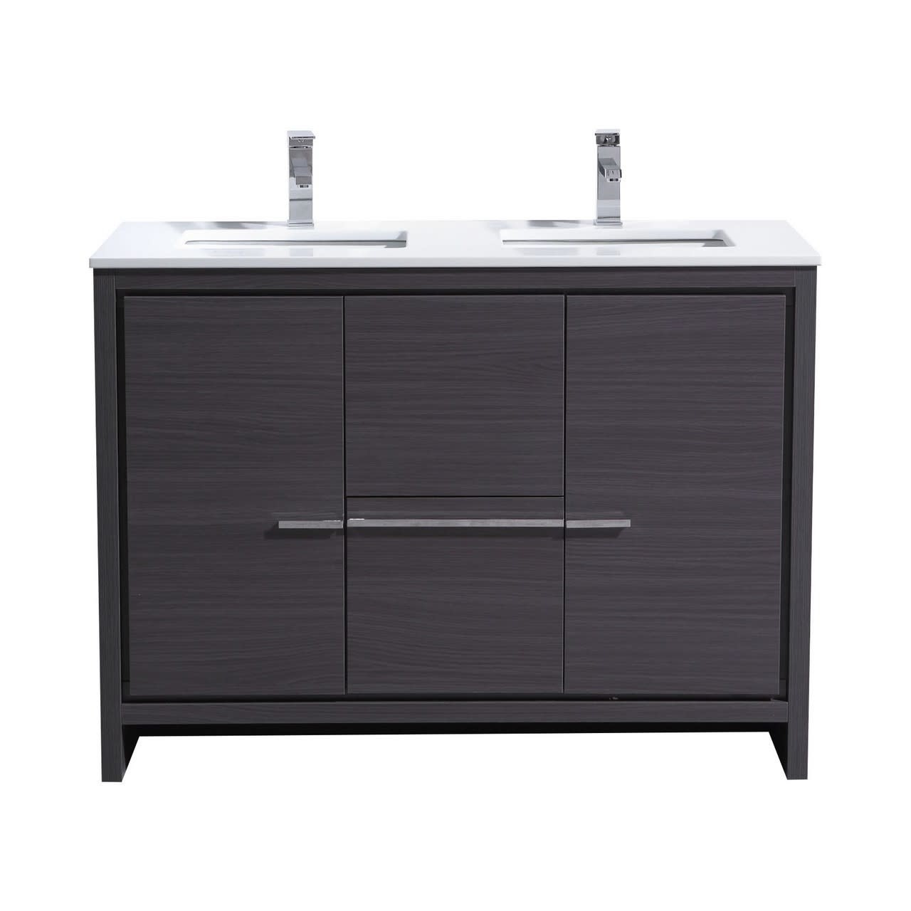 KUBEBATH - 48" Double - Dolce - Vanity + Quartz Top