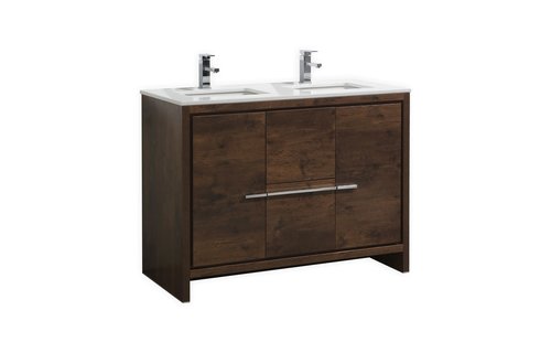 KUBEBATH - 48" Double - Dolce - Vanity + Quartz Top