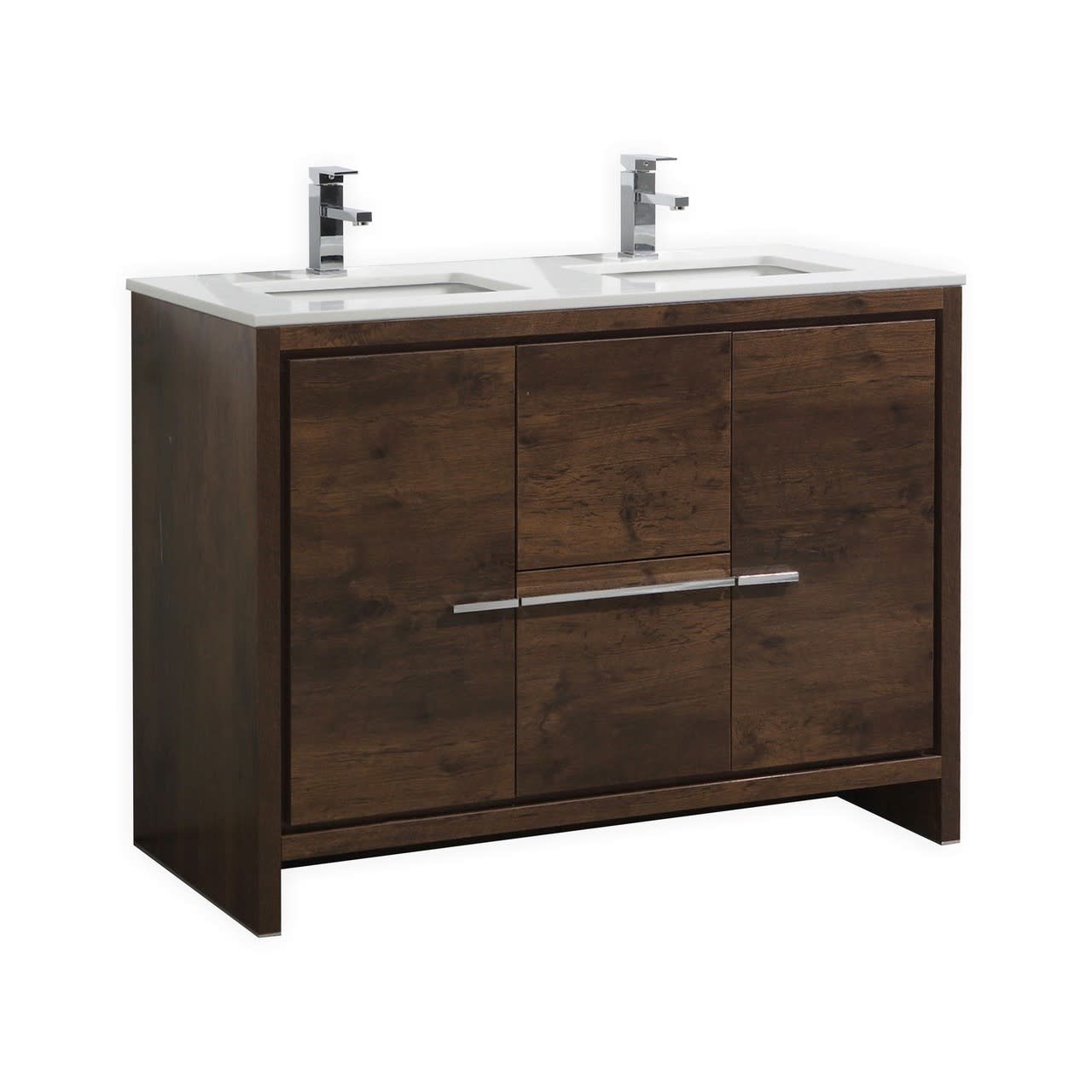 KUBEBATH - 48" Double - Dolce - Vanity + Quartz Top