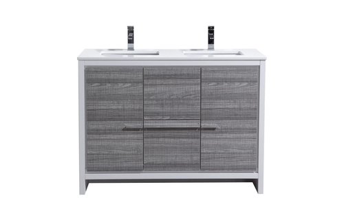 KUBEBATH - 48" Double - Dolce - Vanity + Quartz Top