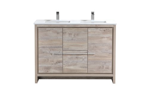 KUBEBATH - 48" Double - Dolce - Vanity + Quartz Top