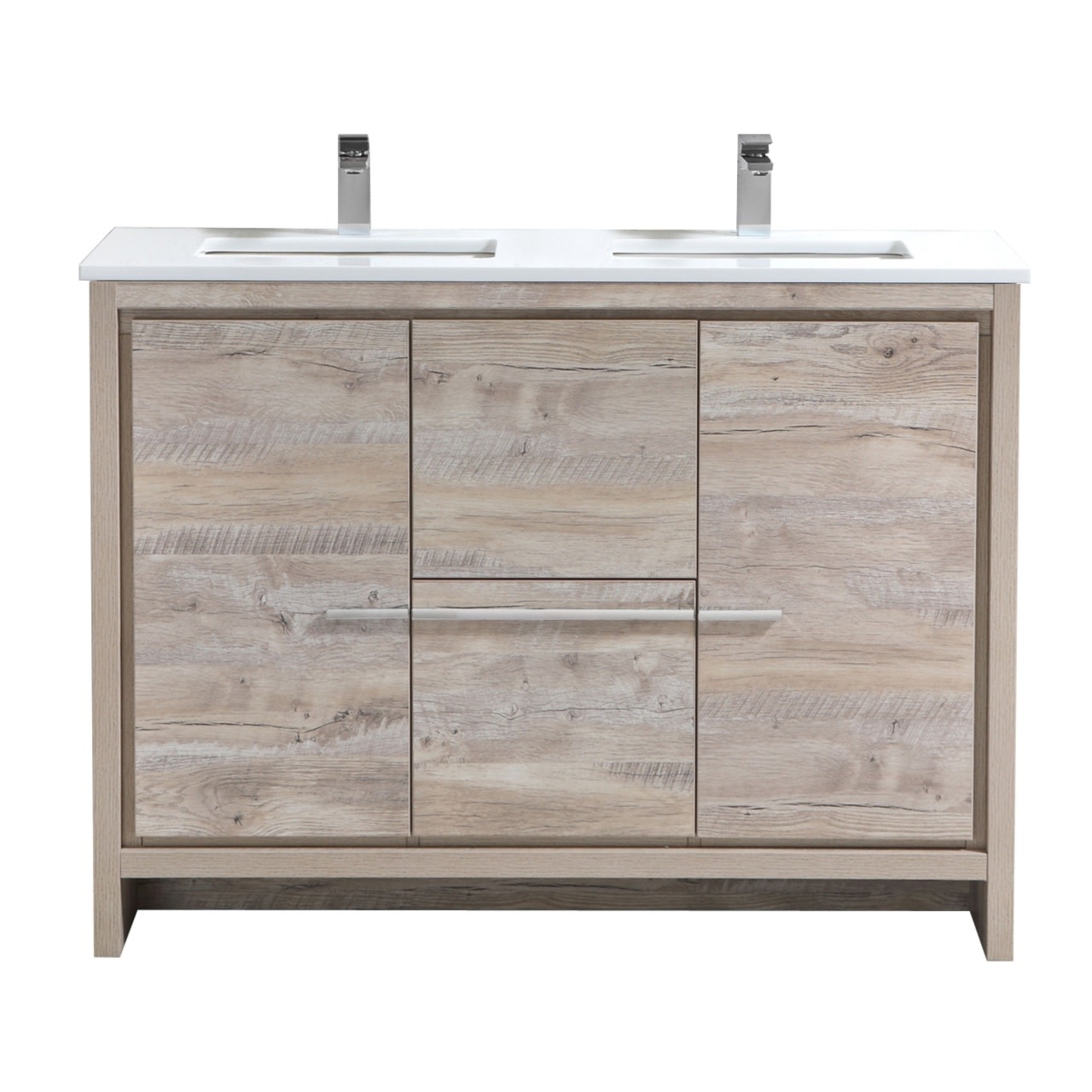 KUBEBATH - 48" Double - Dolce - Vanity + Quartz Top
