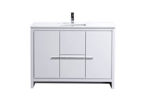 KUBEBATH - 48" - Dolce - Vanity + Quartz Top