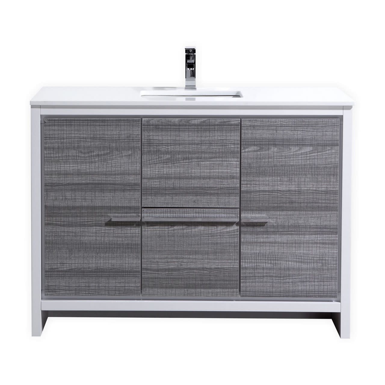 KUBEBATH - 48" - Dolce - Vanity + Quartz Top