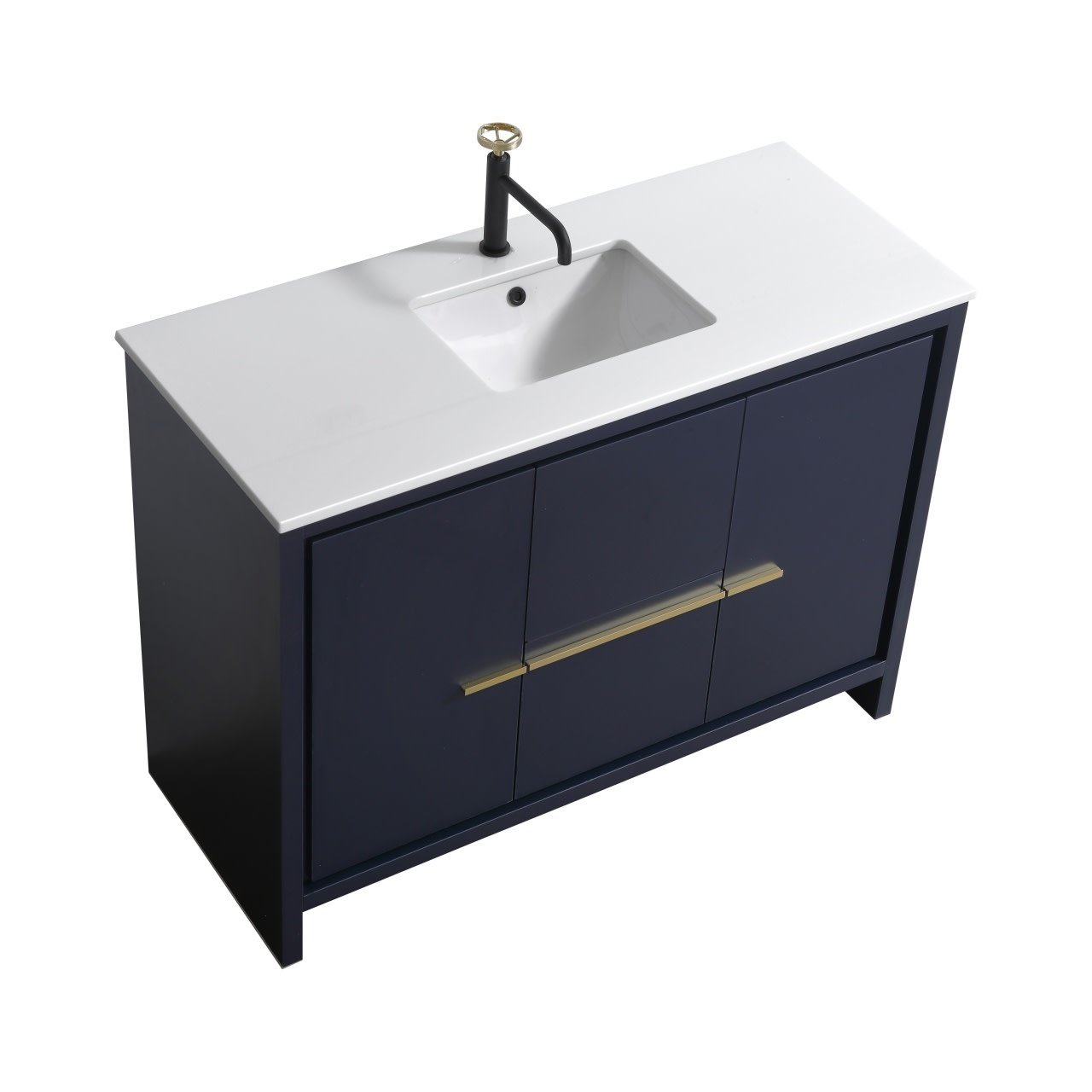 KUBEBATH - 48" - Dolce - Vanity + Quartz Top