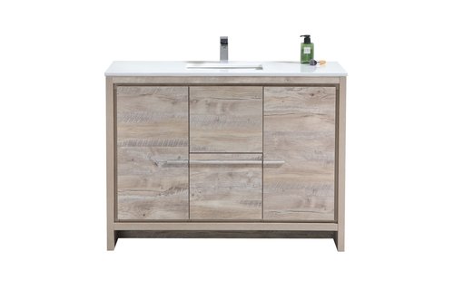 KUBEBATH - 48" - Dolce - Vanity + Quartz Top