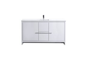 KUBEBATH - 60" - Dolce - Vanity + Quartz Top