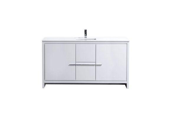 KUBEBATH - 60" - Dolce - Vanity + Quartz Top