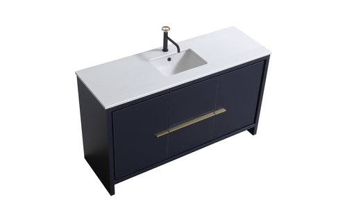 KUBEBATH - 60" - Dolce - Vanity + Quartz Top
